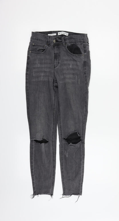 Pull&Bear Womens Grey   Straight Jeans Size 26 in L27 in