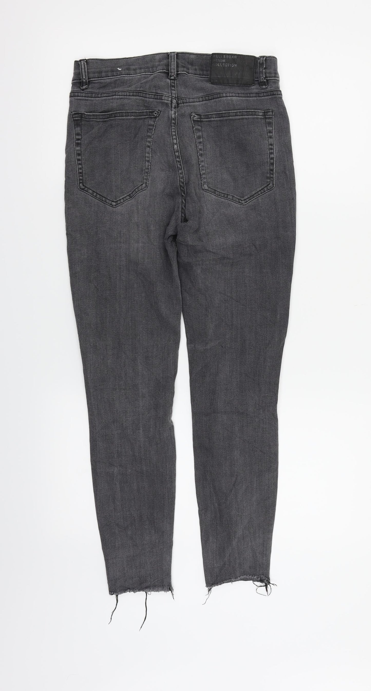 Pull&Bear Womens Grey   Straight Jeans Size 26 in L27 in