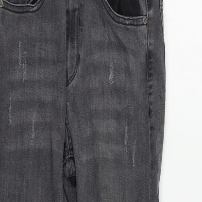 Pull&Bear Womens Grey   Straight Jeans Size 26 in L27 in