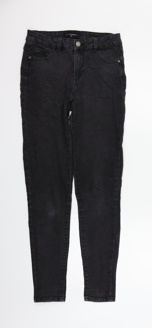 Womens UK Size 38 in RESERVED Regular Fit Straight Black Jeans