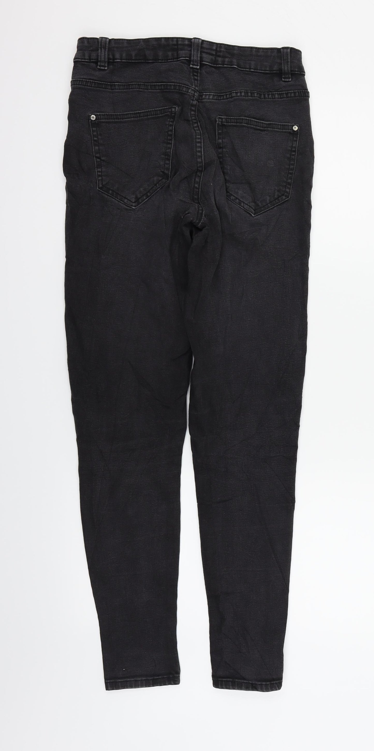 Womens UK Size 38 in RESERVED Regular Fit Straight Black Jeans