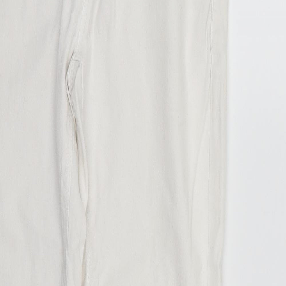 Womens UK Size 8 deniem & co Regular Fit Skinny White Jeans