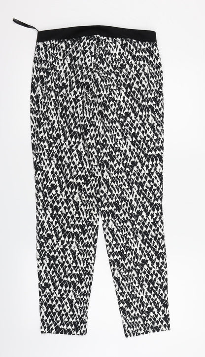 Womens UK Size 8 Dorothy Perkins Regular Fit  Black Trousers