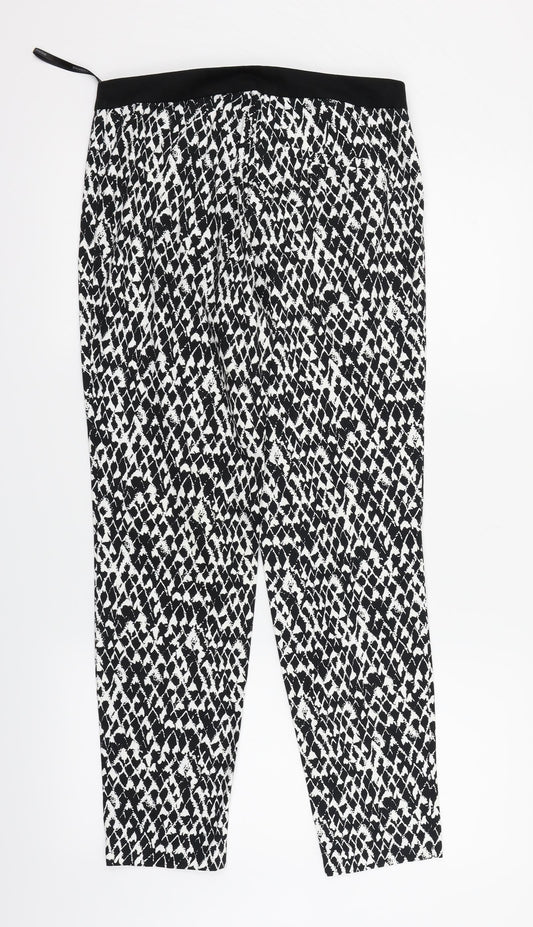 Womens UK Size 8 Dorothy Perkins Regular Fit  Black Trousers