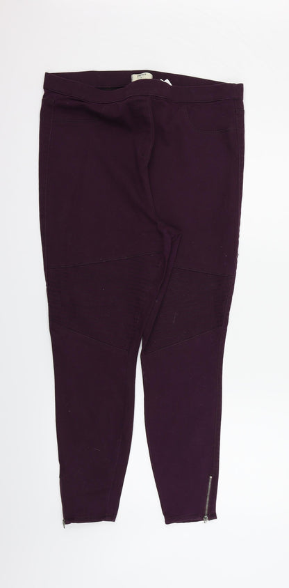 Womens UK Size 16 Papaya Regular Fit  Purple Trousers