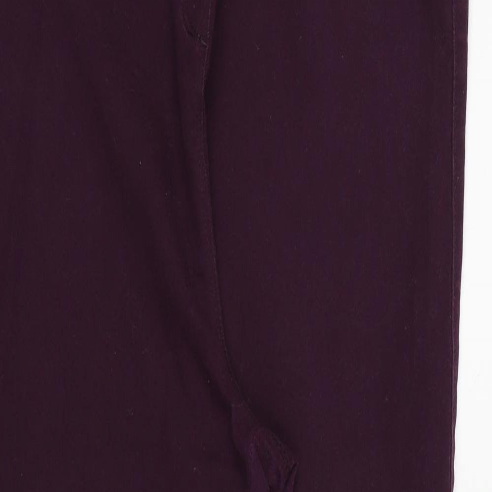 Womens UK Size 16 Papaya Regular Fit  Purple Trousers
