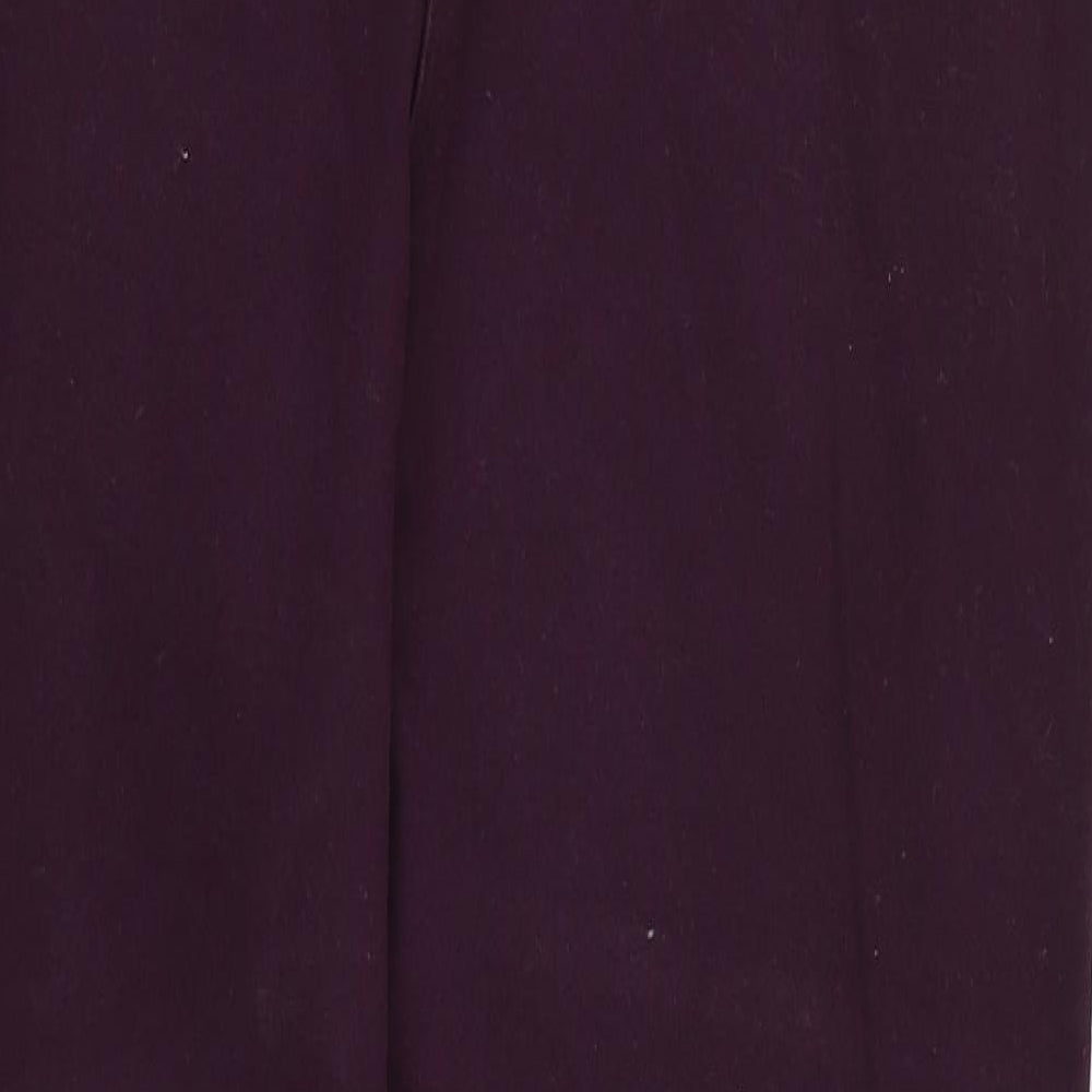 Womens UK Size 16 Papaya Regular Fit  Purple Trousers