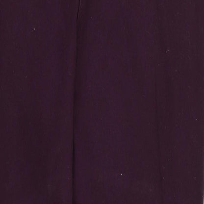 Womens UK Size 16 Papaya Regular Fit  Purple Trousers