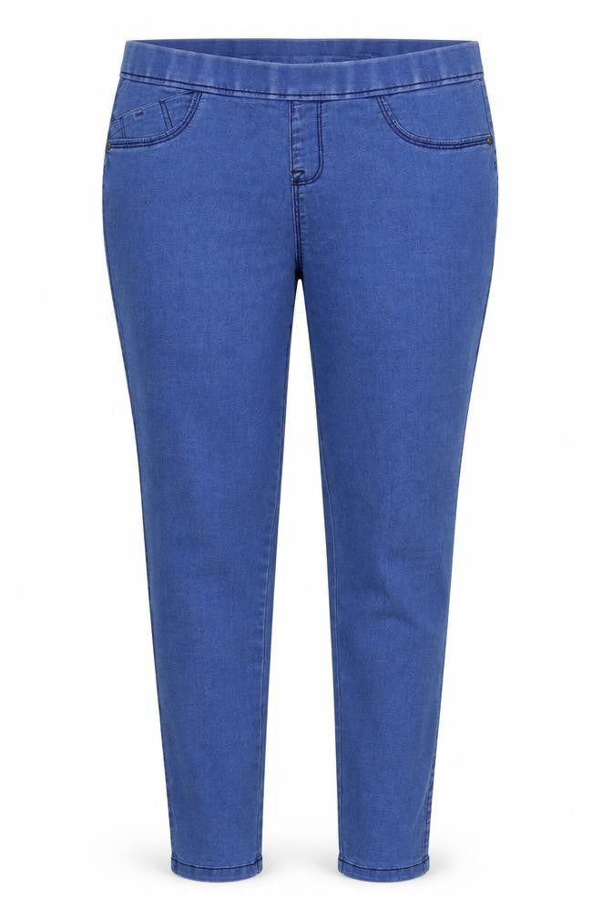 Denim & Co. Womens Blue   Straight Jeans Size 12 L28 in