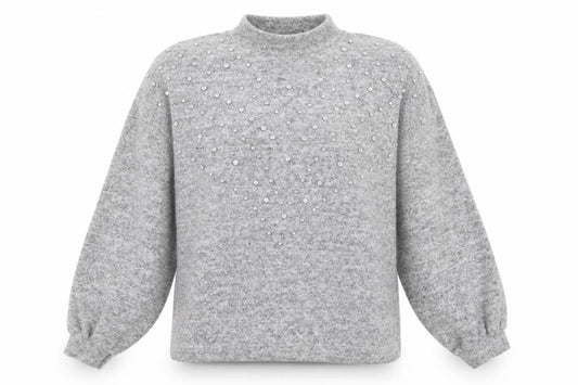Stradivarius Womens Grey  Jersey Pullover Jumper Size M