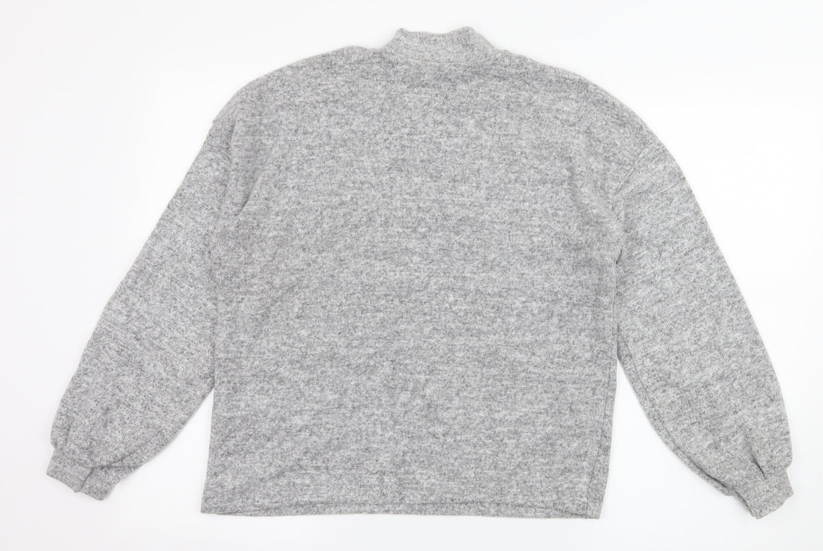 Stradivarius Womens Grey  Jersey Pullover Jumper Size M