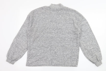 Stradivarius Womens Grey  Jersey Pullover Jumper Size M