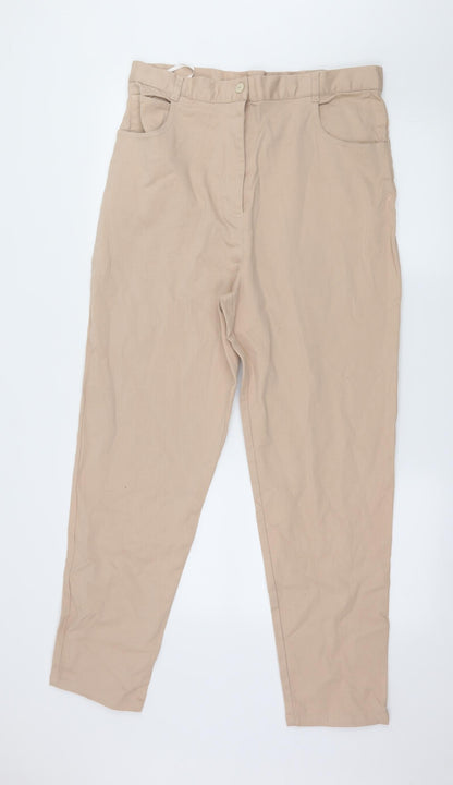 Womens UK Size 34 in Preworn Regular Fit Skinny Beige Jeans