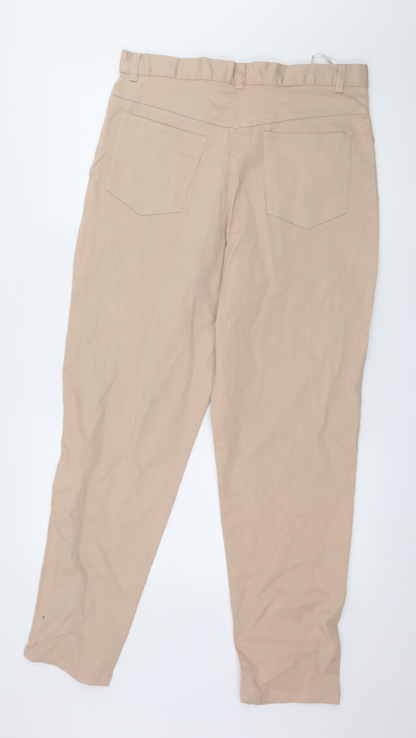 Womens UK Size 34 in Preworn Regular Fit Skinny Beige Jeans
