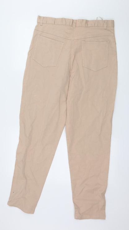 Womens UK Size 34 in Preworn Regular Fit Skinny Beige Jeans
