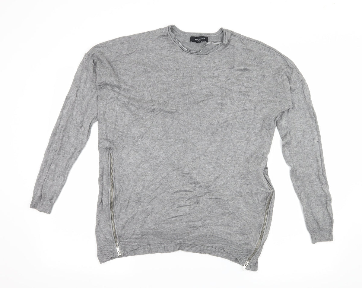 Atmosphere Womens Grey  Jersey Pullover Jumper Size 10