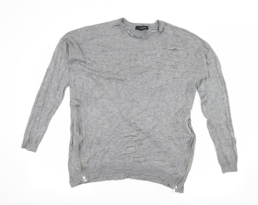 Atmosphere Womens Grey  Jersey Pullover Jumper Size 10