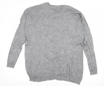 Atmosphere Womens Grey  Jersey Pullover Jumper Size 10