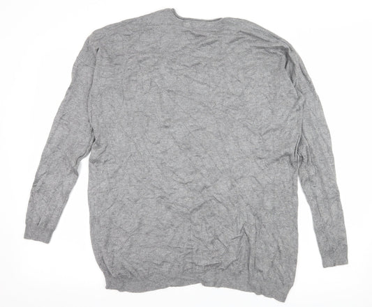 Atmosphere Womens Grey  Jersey Pullover Jumper Size 10