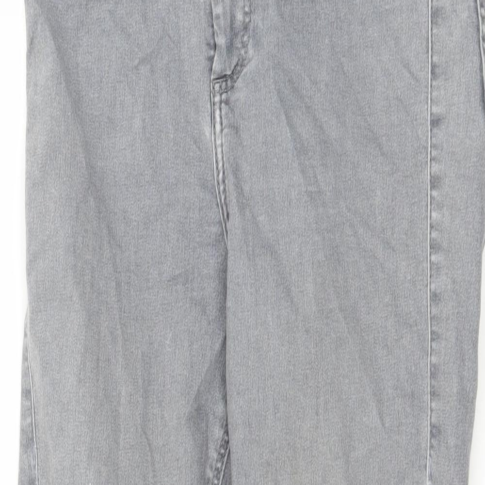 Topshop Womens Grey  Denim Skinny Jeans Size 28 in L26 in