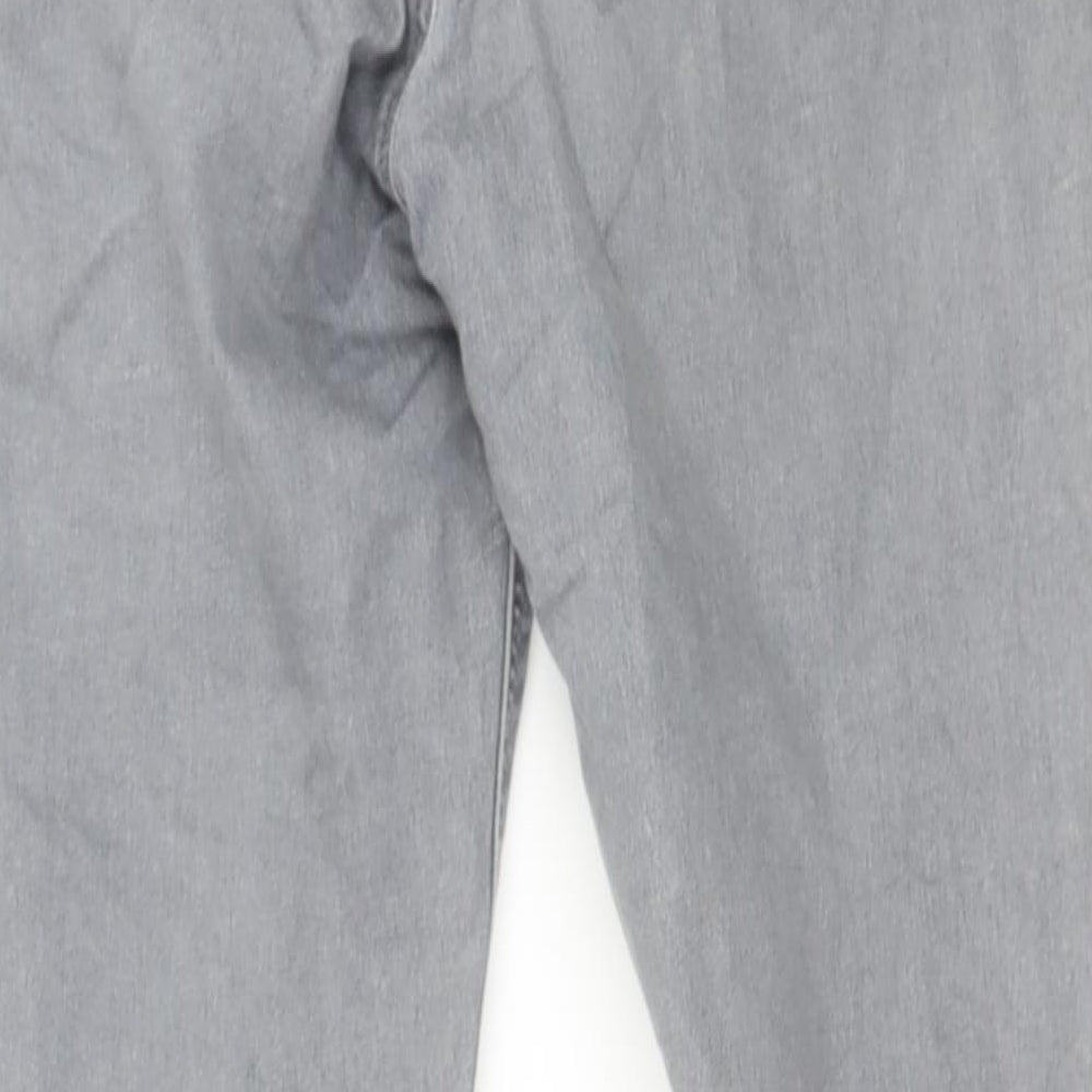 Topshop Womens Grey  Denim Skinny Jeans Size 28 in L26 in