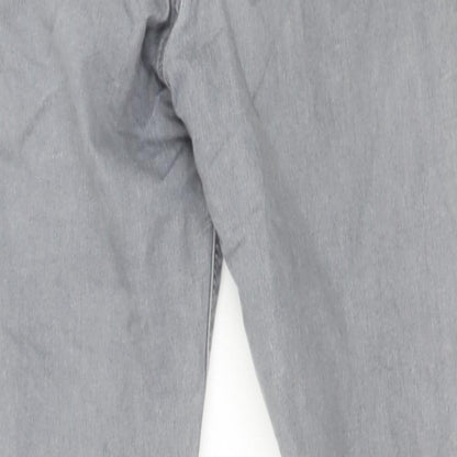 Topshop Womens Grey  Denim Skinny Jeans Size 28 in L26 in