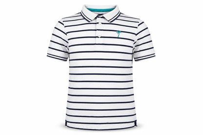 George Boys White Striped Jersey Basic T-Shirt Size 5-6 Years