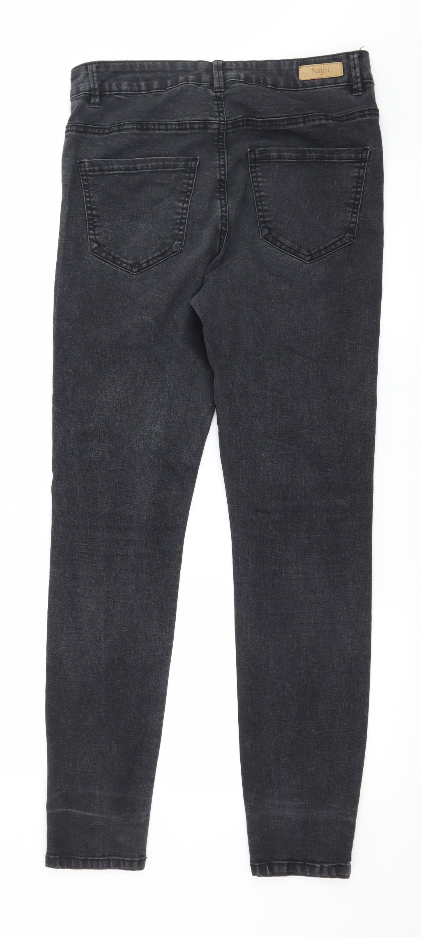 Saint Tropez Womens Grey  Denim Skinny Jeans Size 32 in L30 in