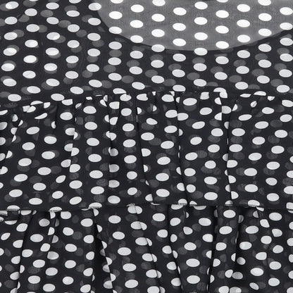 Divided by H&M Womens Beige Polka Dot  Basic Blouse Size 10