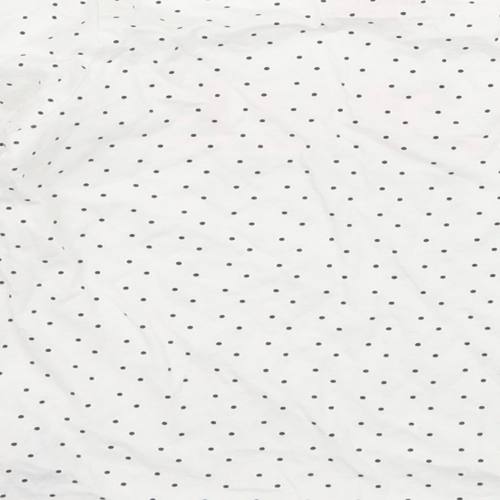 Primakr Girls White Polka Dot Jersey Basic T-Shirt Size 5-6 Years  - Love yourself