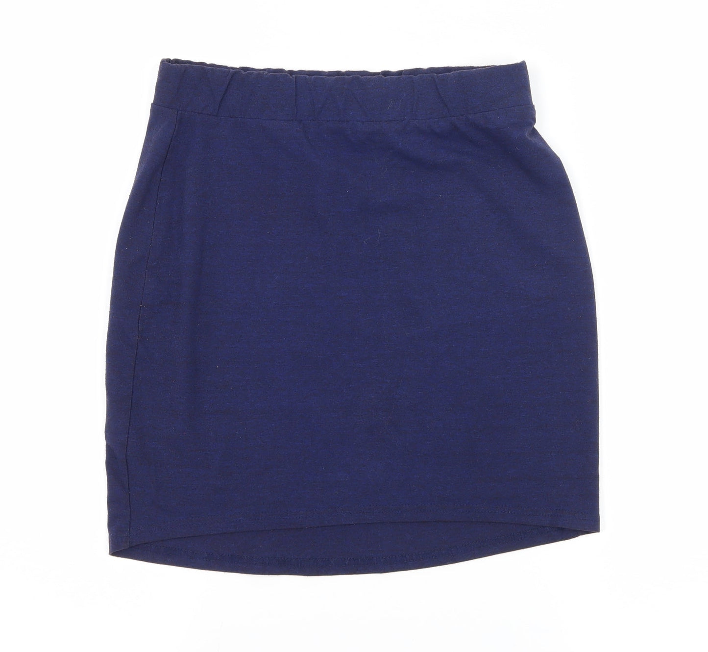 H&M Womens Blue  Jersey A-Line Skirt Size S