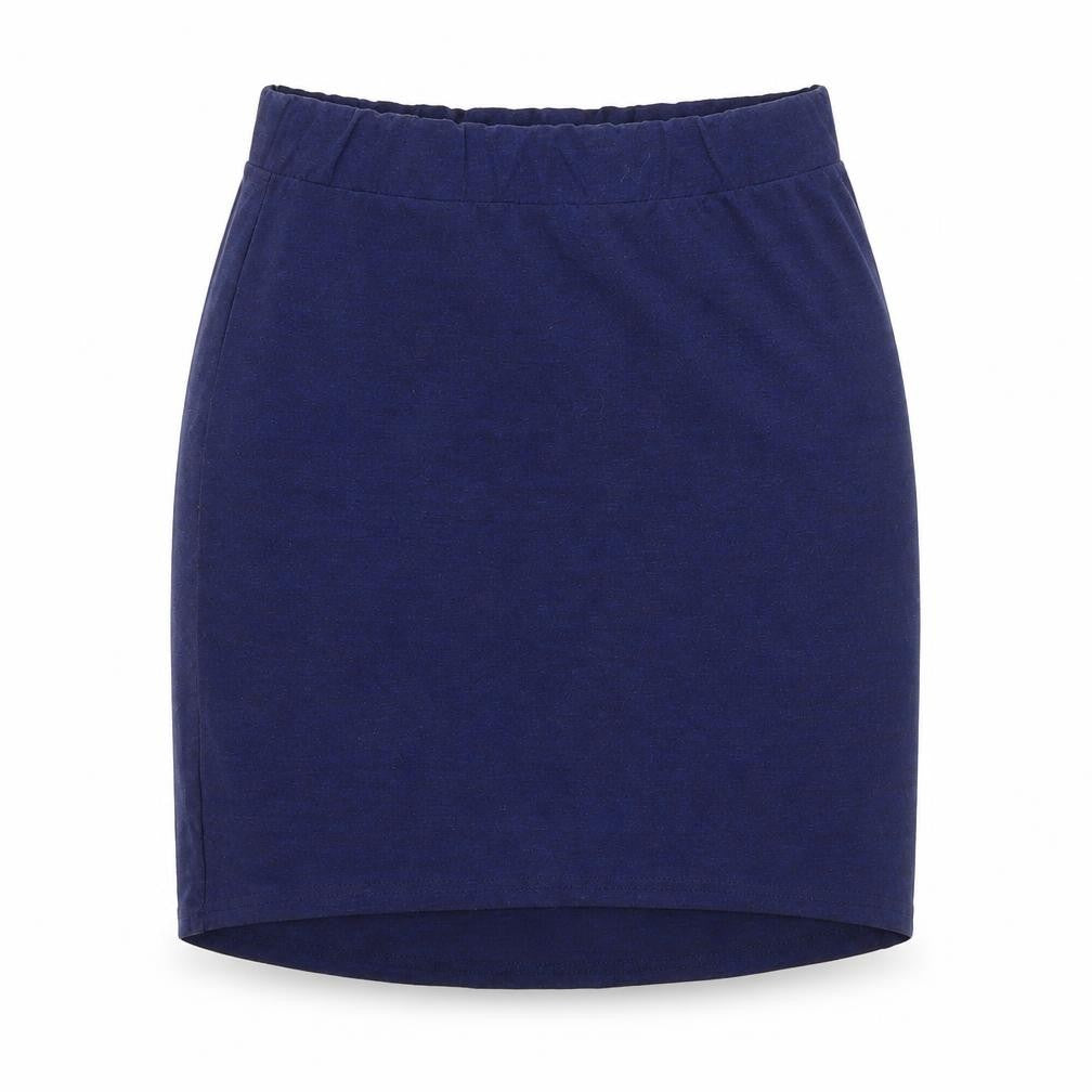 H&M Womens Blue  Jersey A-Line Skirt Size S