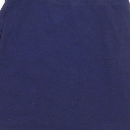 H&M Womens Blue  Jersey A-Line Skirt Size S
