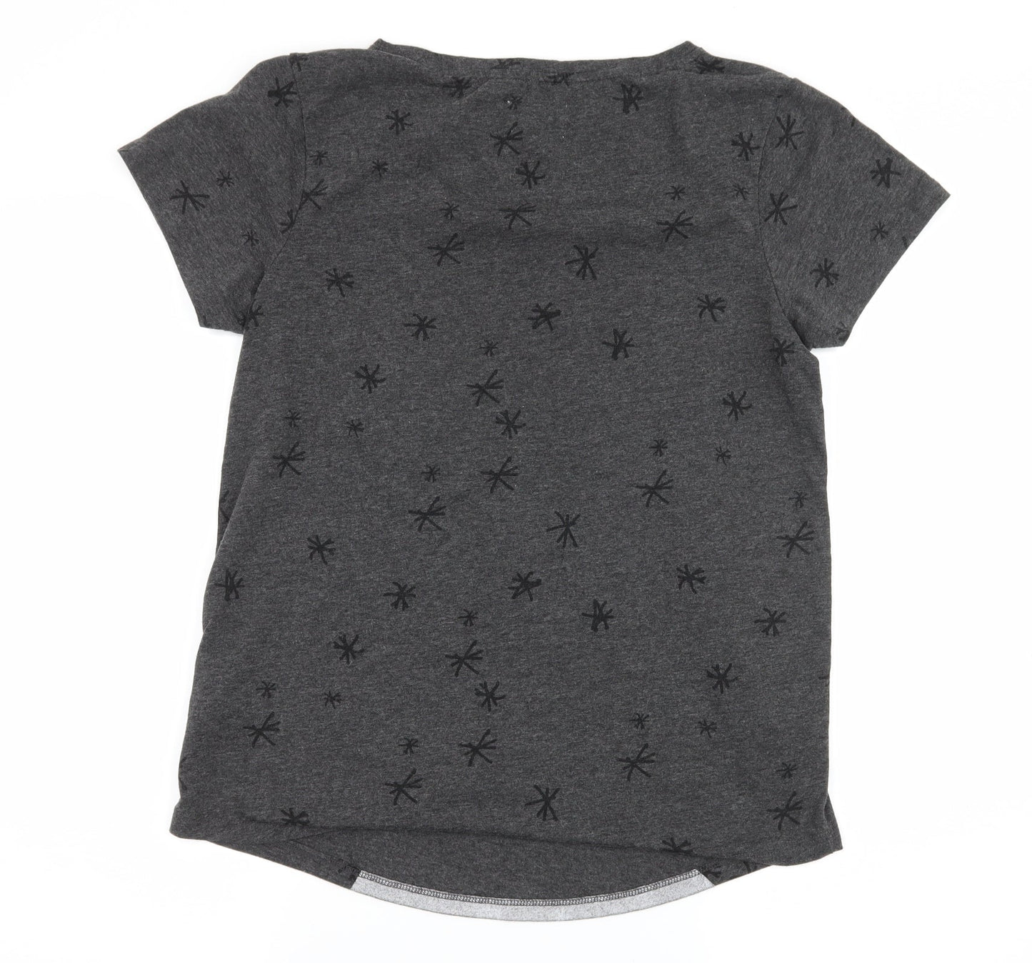 NEXT Womens Grey Solid Jersey Top Pyjama Top Size S  - Christmas Polar Bear