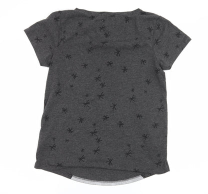 NEXT Womens Grey Solid Jersey Top Pyjama Top Size S  - Christmas Polar Bear