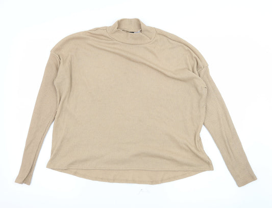 Divided by H&M Womens Beige  Jersey Pullover Jumper Size M