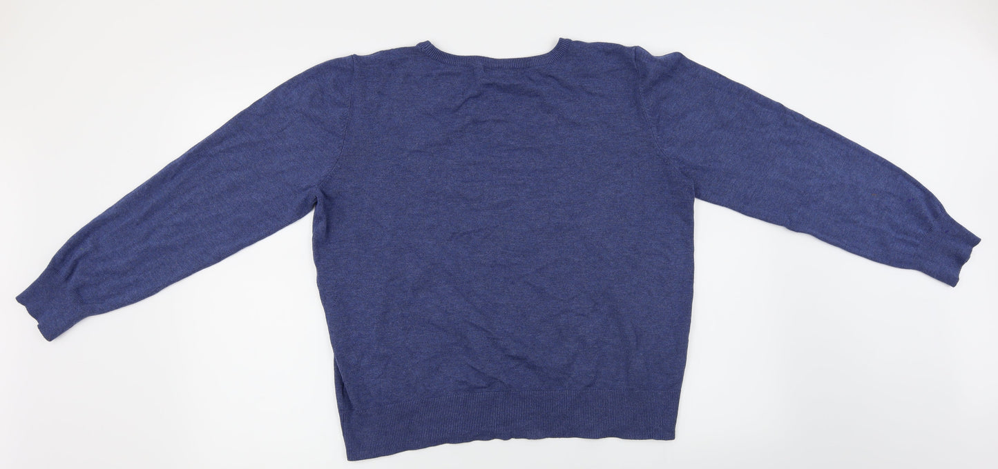 H&M  Mens Blue   Pullover Jumper Size L