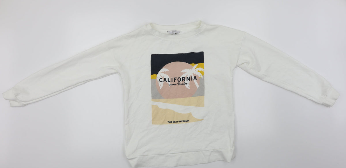 Next  Womens White   Pullover Jumper Size S