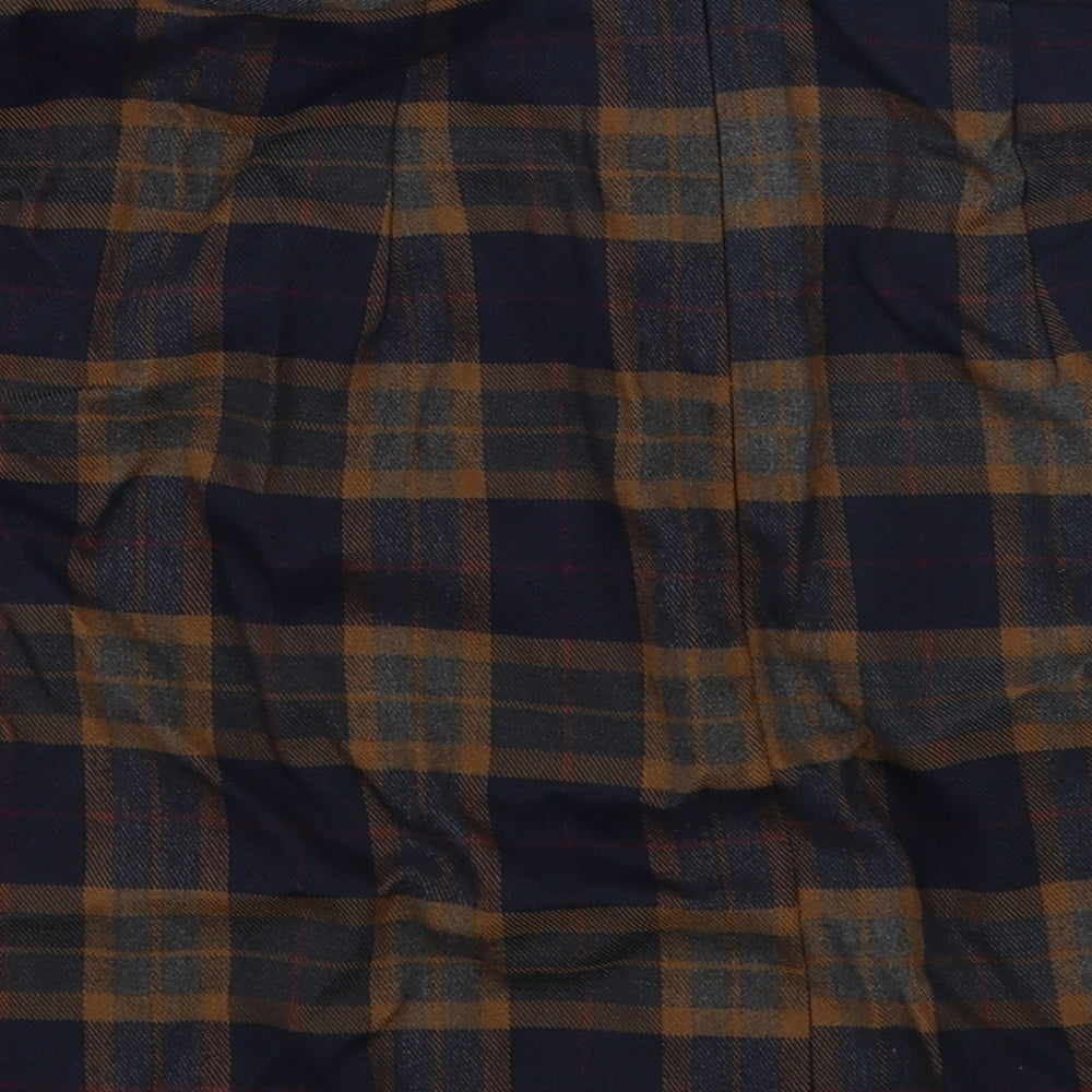 Primark  Womens Blue Check  A-Line Skirt Size 10