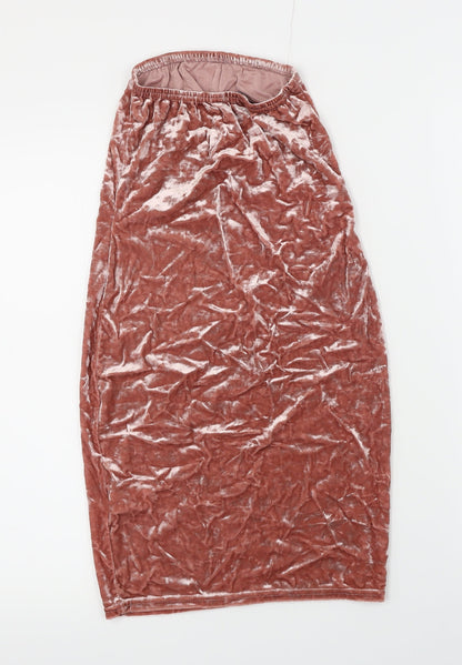 PRETTYLITTLETHING Womens Pink   Bandage Skirt Size 8