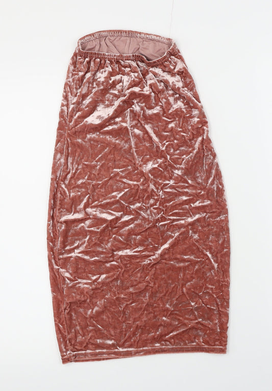 PRETTYLITTLETHING Womens Pink   Bandage Skirt Size 8