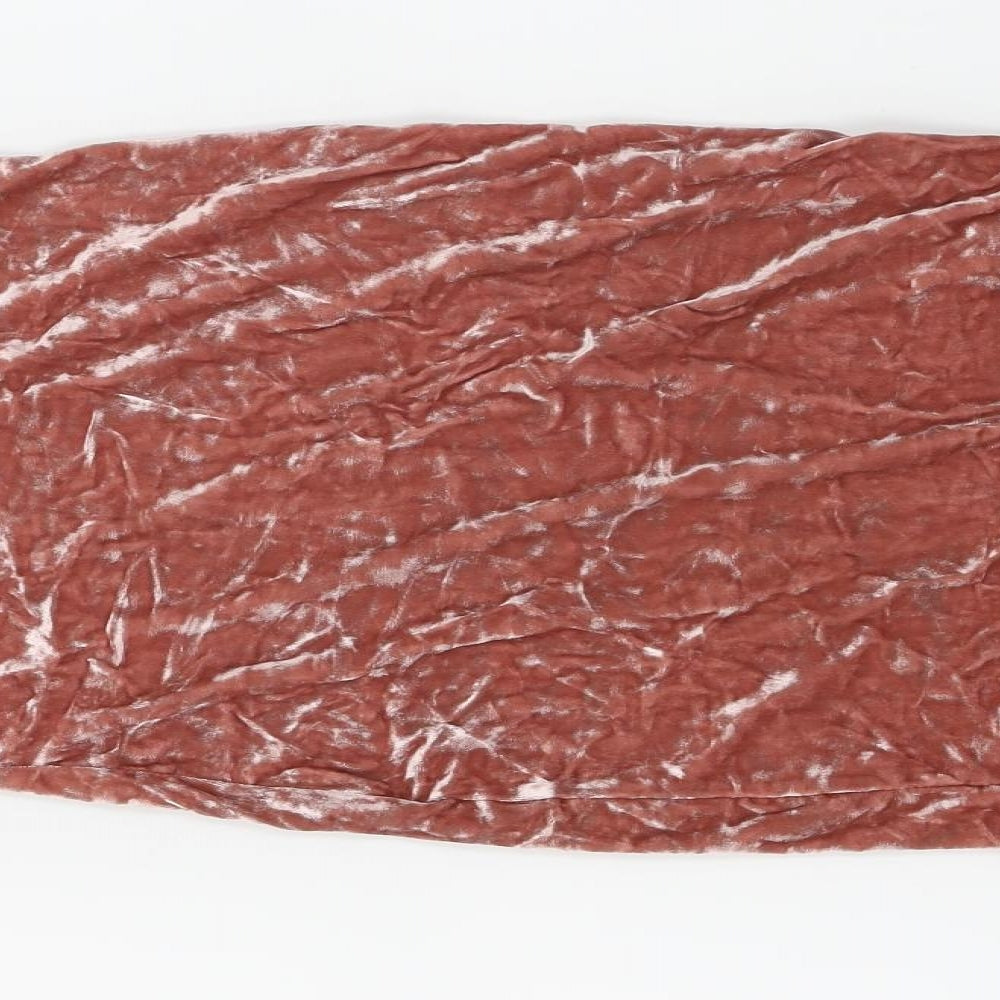 PRETTYLITTLETHING Womens Pink   Bandage Skirt Size 8