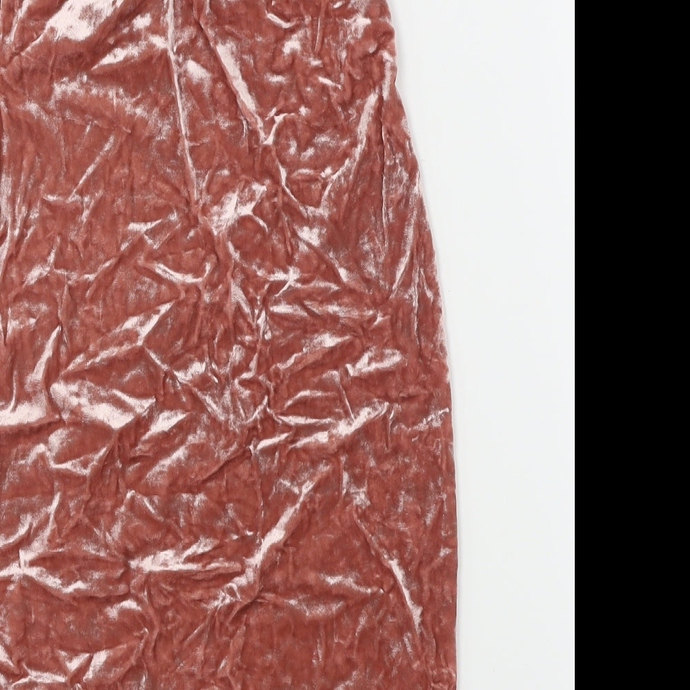 PRETTYLITTLETHING Womens Pink   Bandage Skirt Size 8