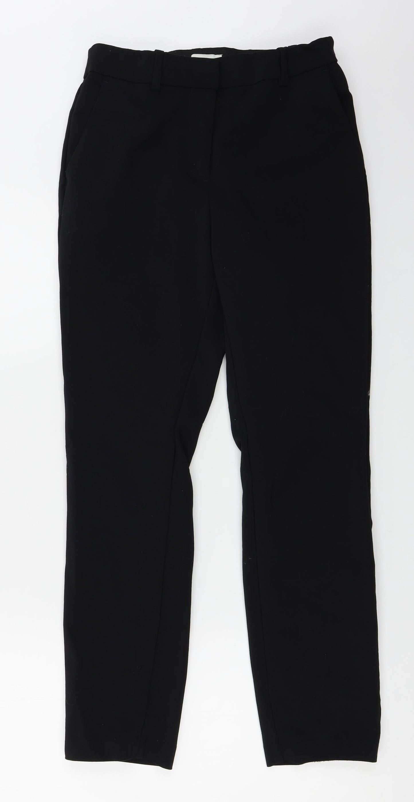 Womens UK Size 8 H&M Regular Fit  Black Trousers