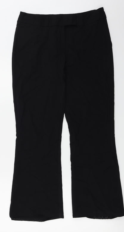 George  Womens Black   Trousers  Size 12 L25 in