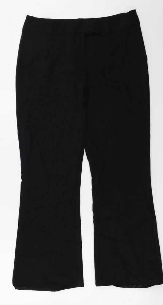 George  Womens Black   Trousers  Size 12 L25 in