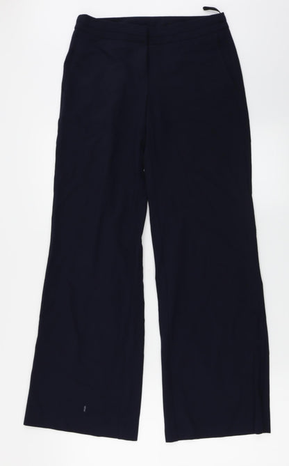 Womens UK Size 8 Marks and Spencer Regular Fit  Blue Trousers