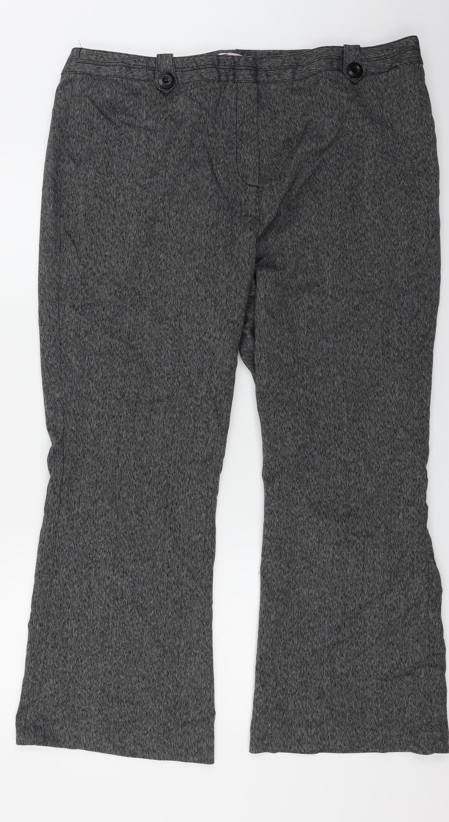 Glamorosa  Womens Grey   Trousers  Size 16 L26 in