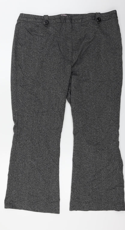 Glamorosa  Womens Grey   Trousers  Size 16 L26 in