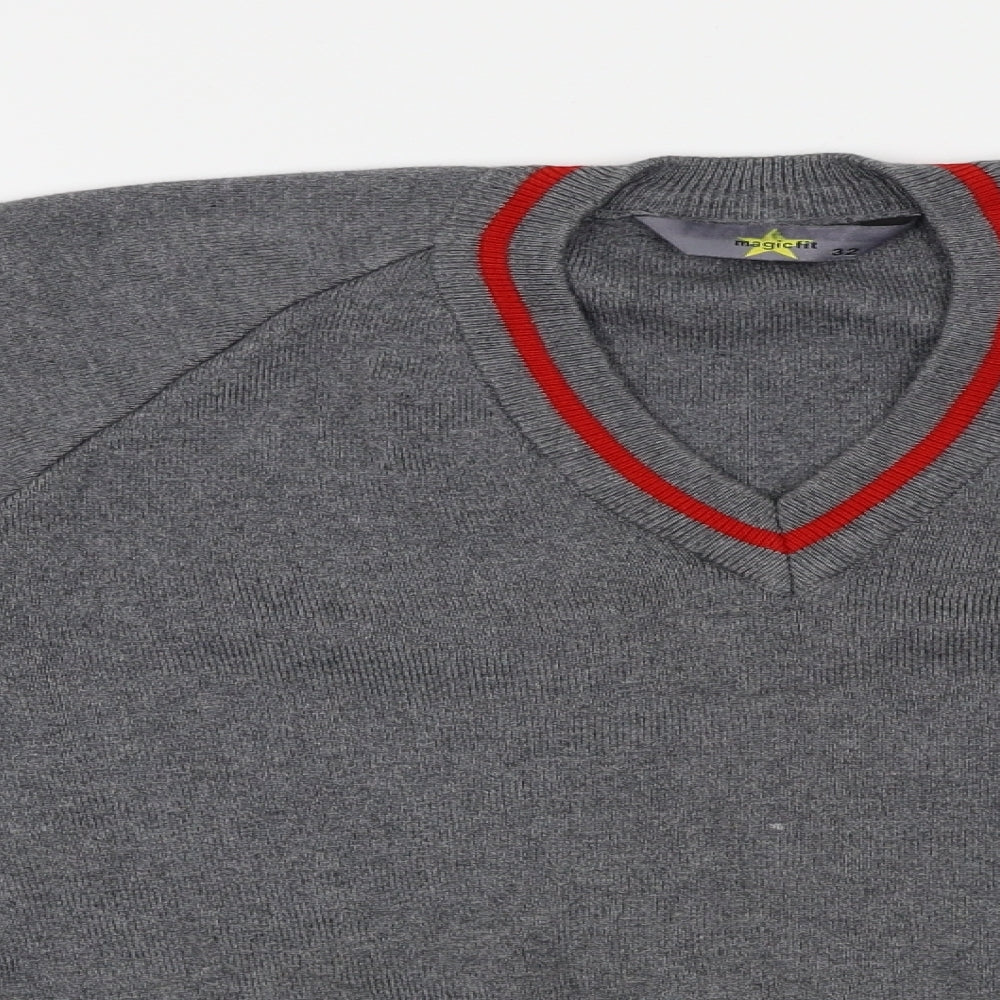 magic lit Mens Grey   Pullover Jumper Size S